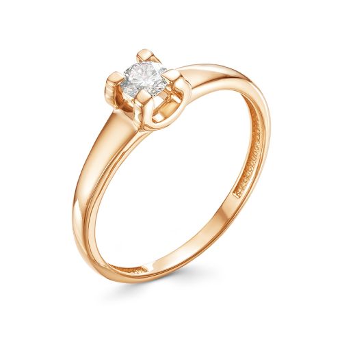 Кольцо, золото, бриллиант, 12927-100